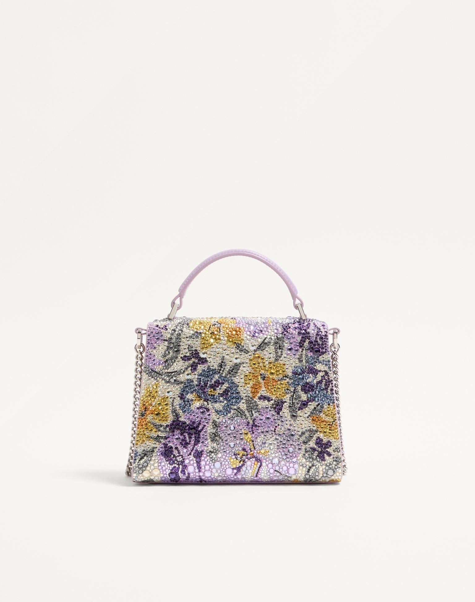 VALENTINO Garavani Vsling mini handbag with Flowerism rhinestone motif and jewel logo