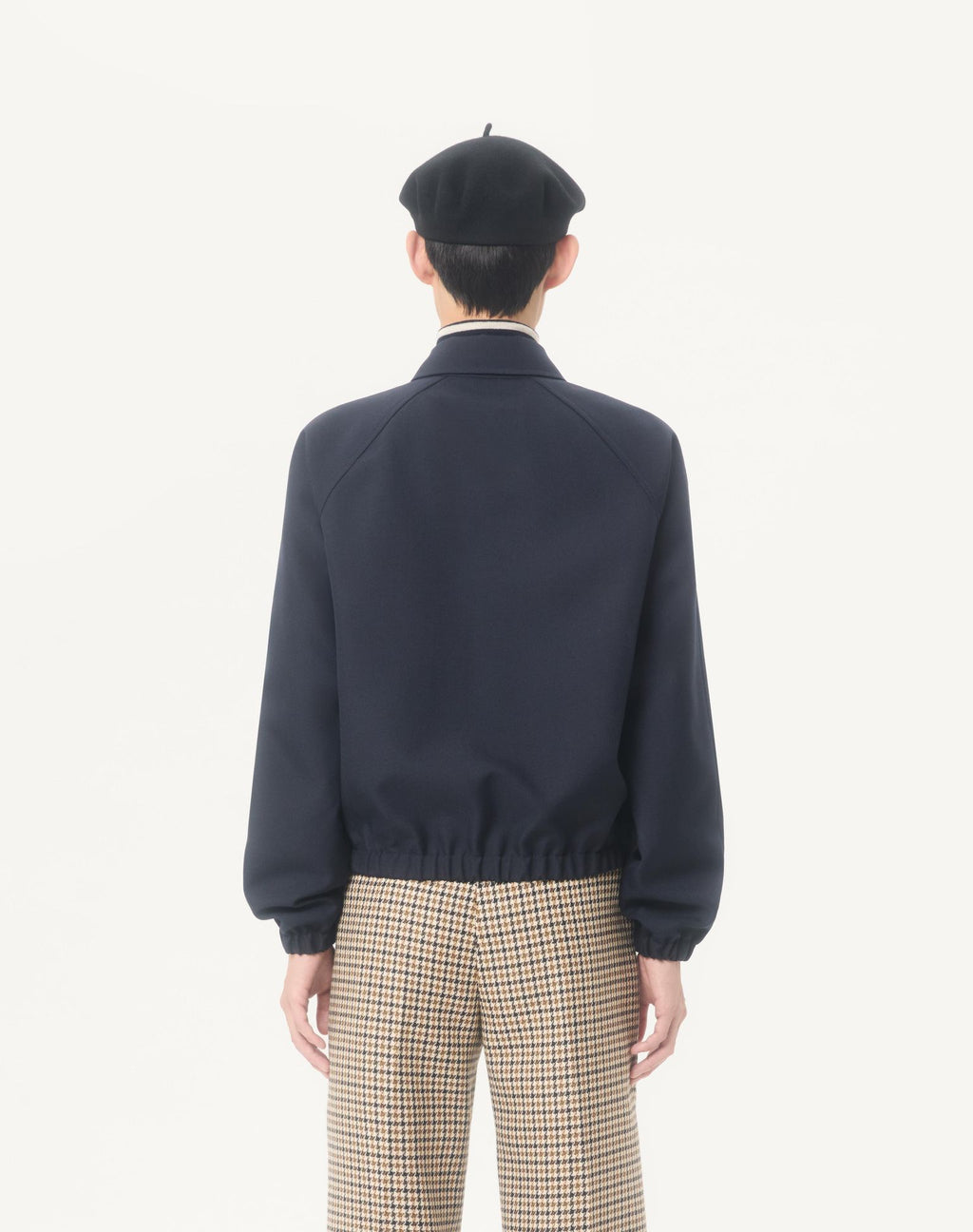 VALENTINO Nylon Bomber Jacket with VGold on Side Pockets