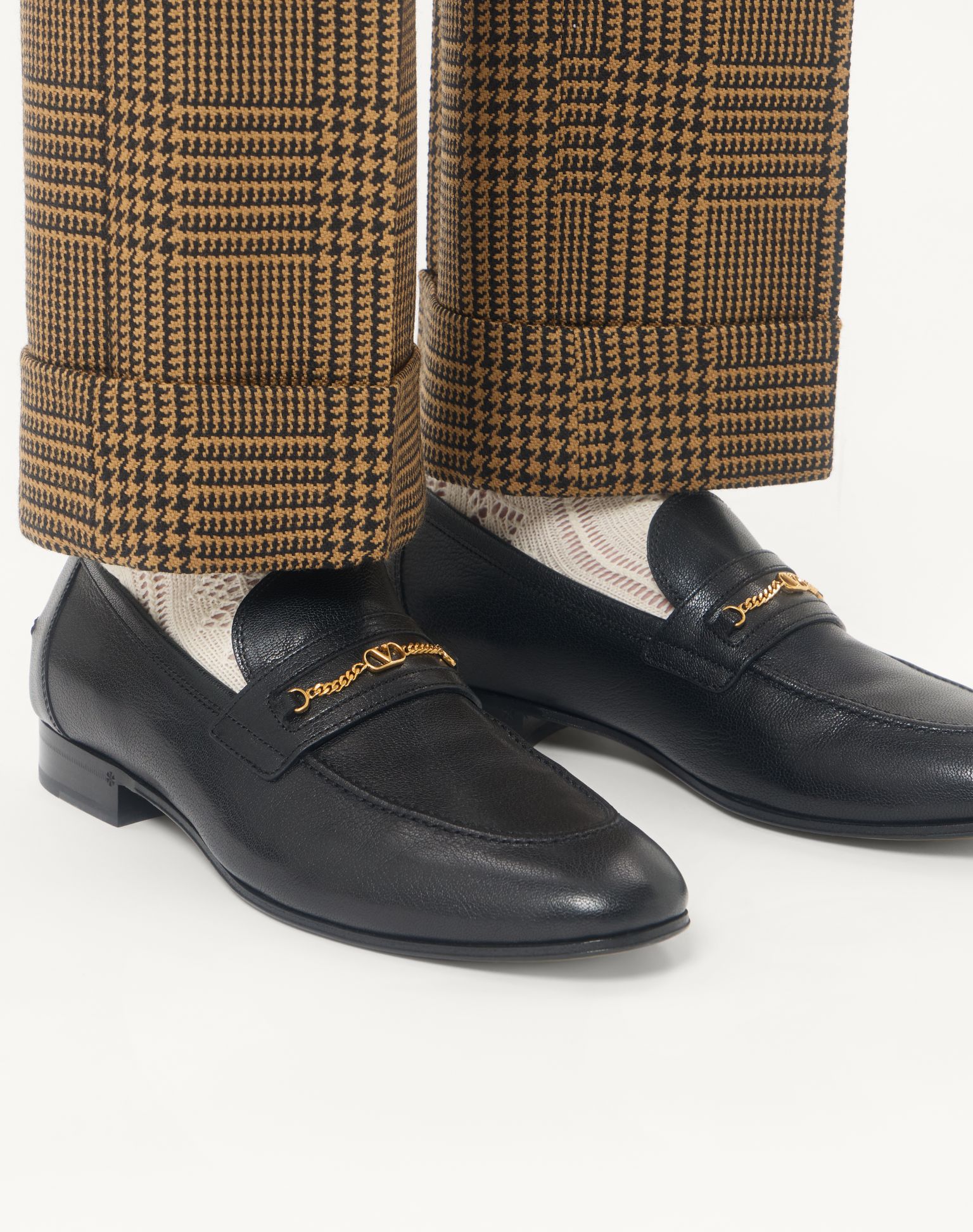 VALENTINO Vlogo Signature Kidskin Moccasin