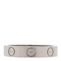 18K White Gold 3.5mm LOVE Wedding Band Ring 48 4.5