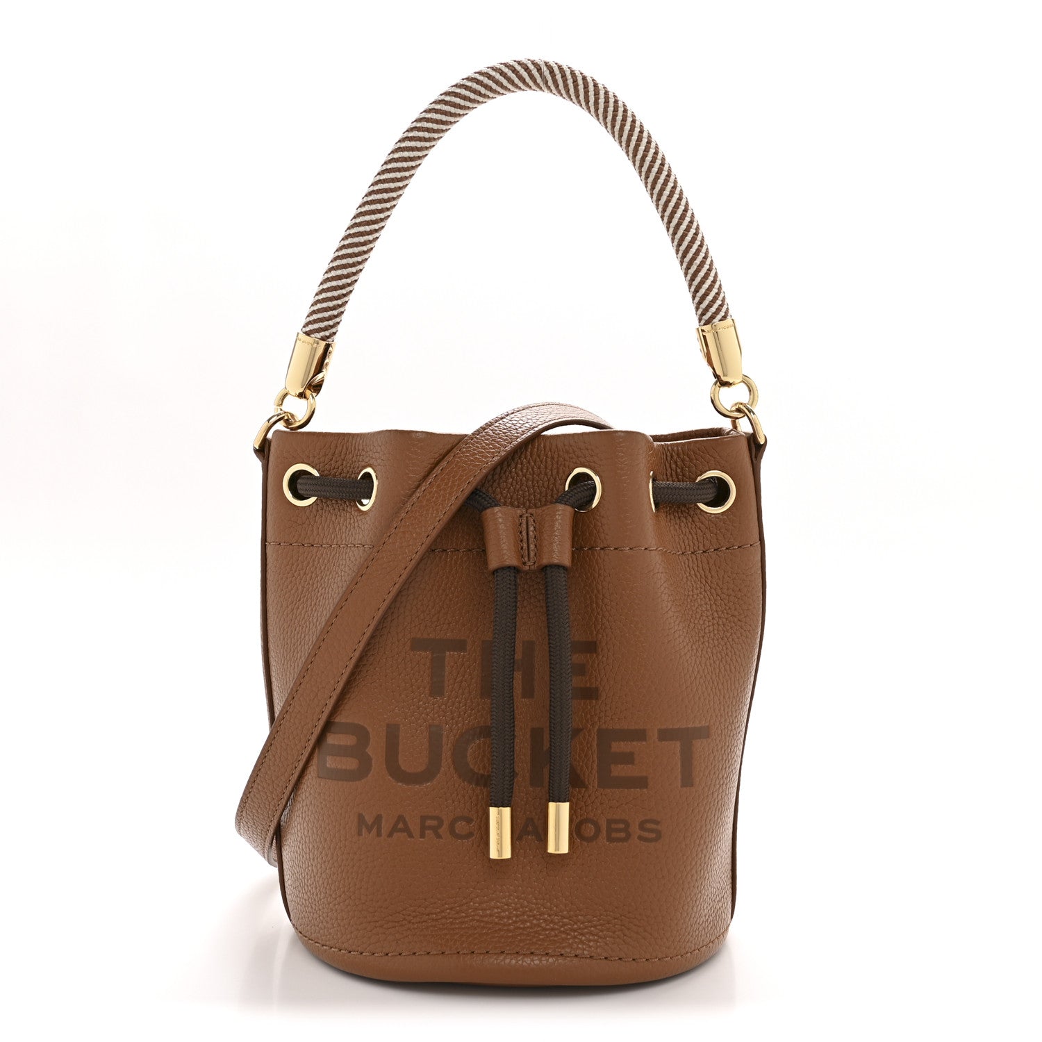 Grained Calfskin Mini The Bucket Bag Argan Oil