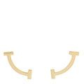 18K Yellow Gold T Smile Stud Earrings