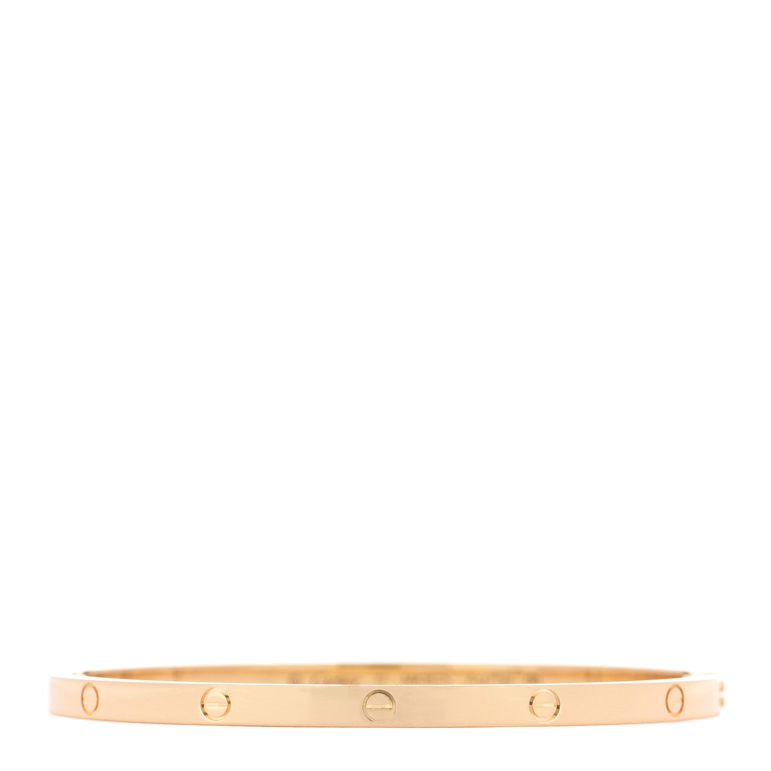 18K Yellow Gold Small LOVE Bracelet 17