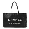 Calfskin Large Essential 31 Rue Cambon Tote Black