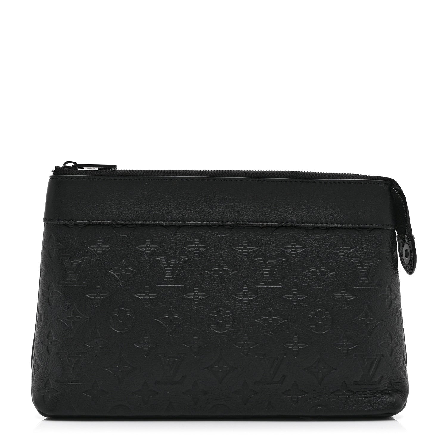 Shadow Calfskin Monogram Pochette Voyage Souple Black