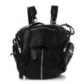 Lambskin Marti Backpack Bag Washed Black Rhodium Hardware