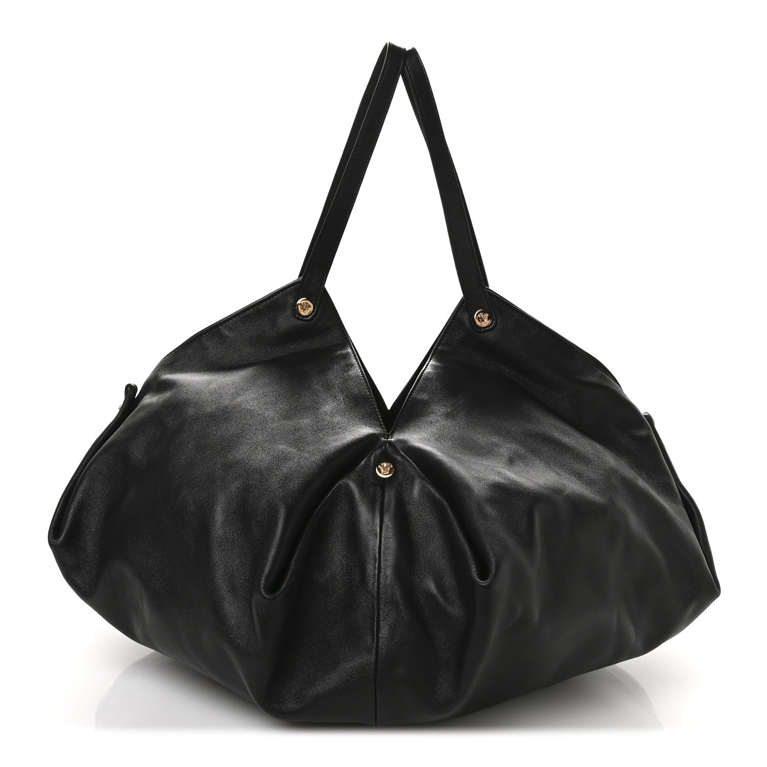 Nappa Large Protea Shoulder Bag Black
