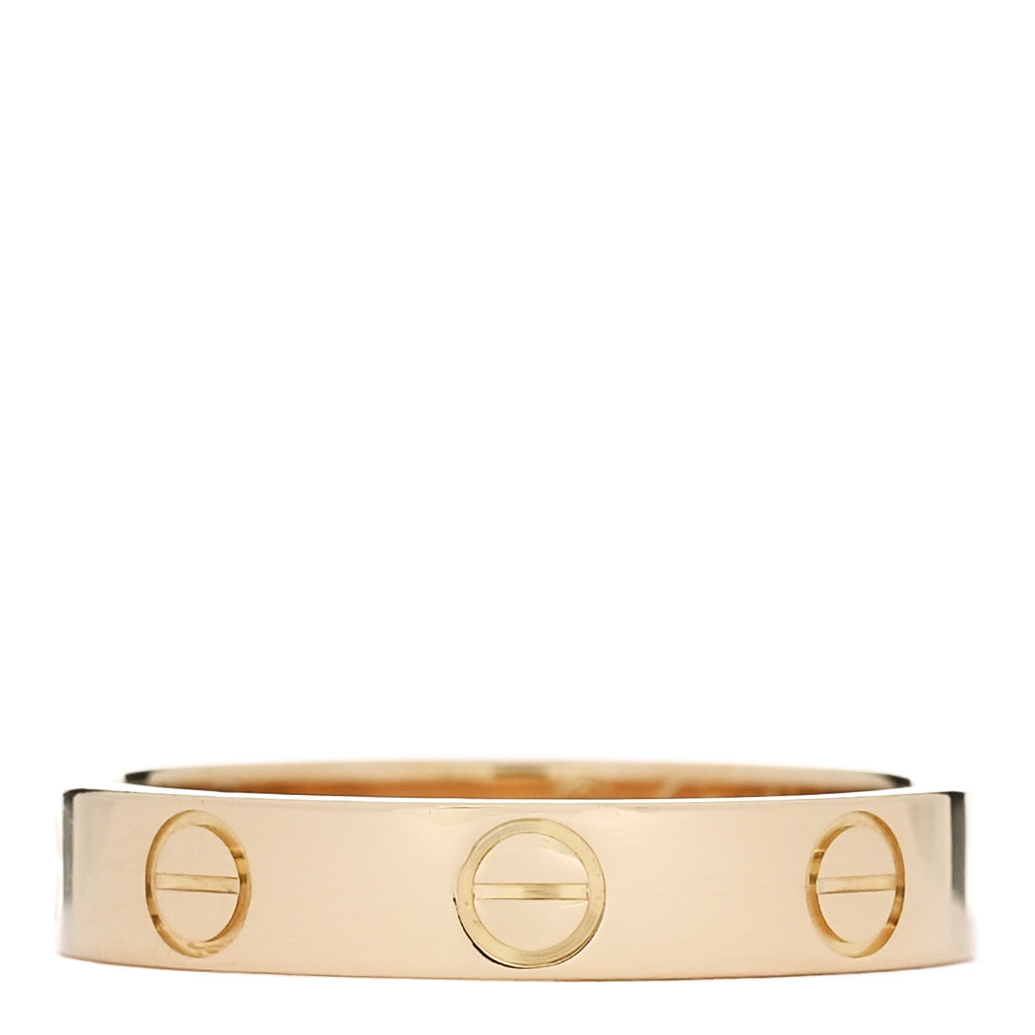 18K Yellow Gold 3.5mm LOVE Wedding Band Ring 51 5.75