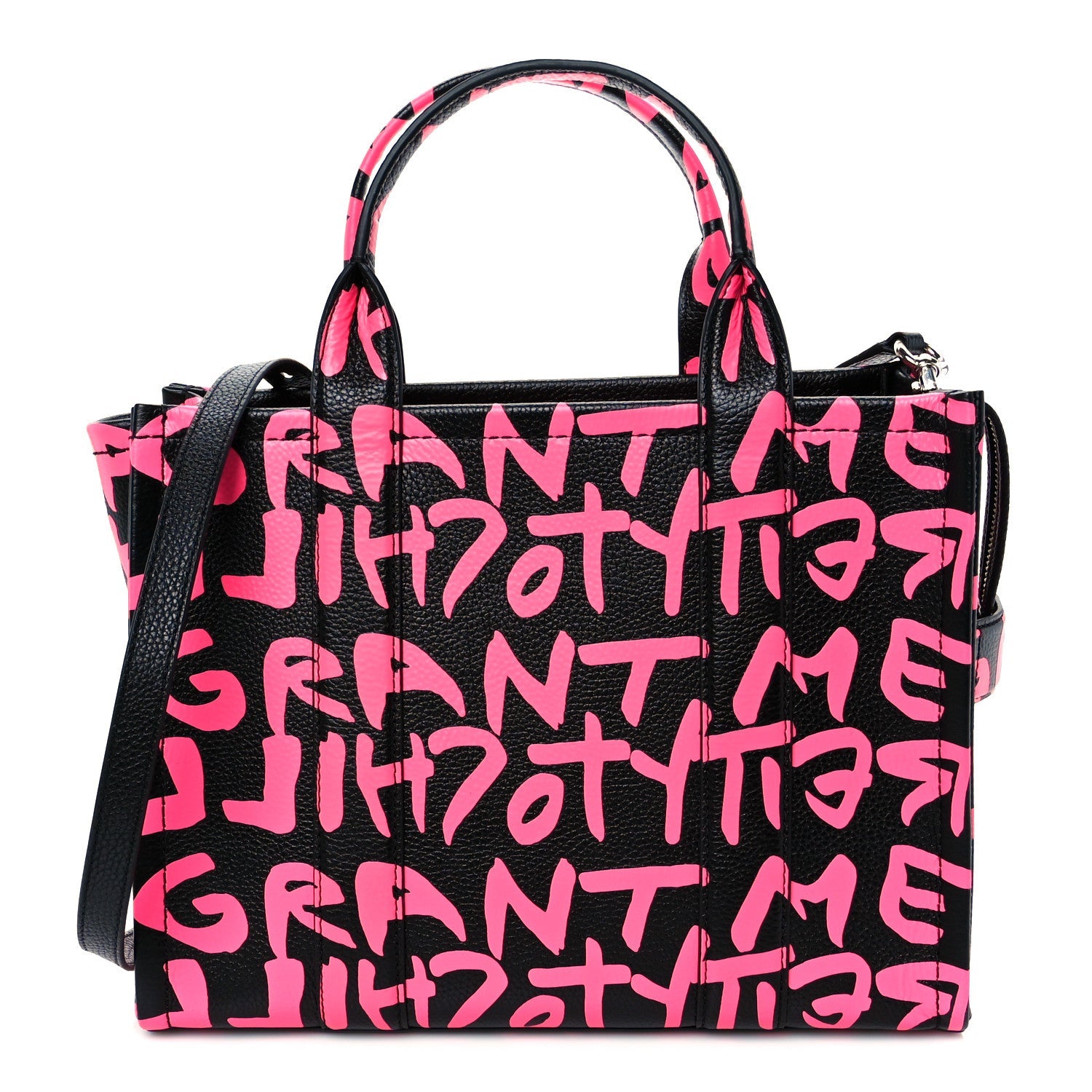 X STEPHEN SPROUSE Grained Calfskin Medium The Tote Bag Pink