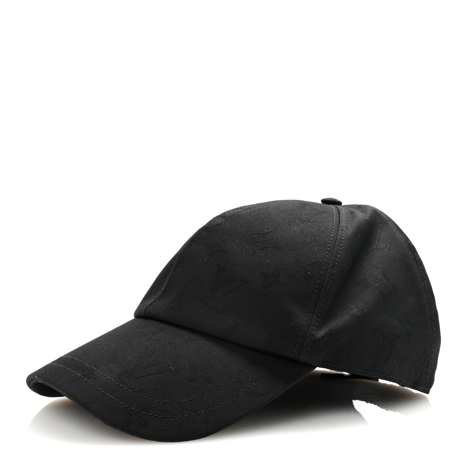 Cotton Monogram Jacquard LV Mine Cap L Black