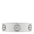 18K White Gold 5.5mm LOVE Ring 53 6.5