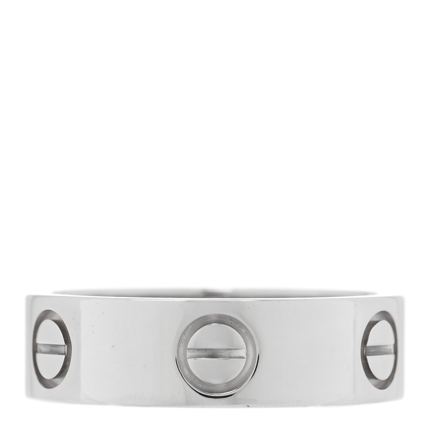 18K White Gold 5.5mm LOVE Ring 53 6.5