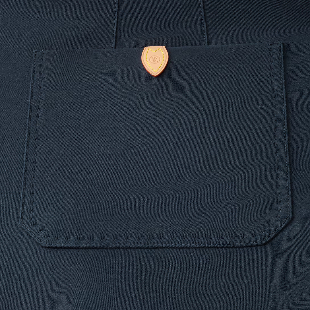 Casual Cotton-Silk Crepe Pants