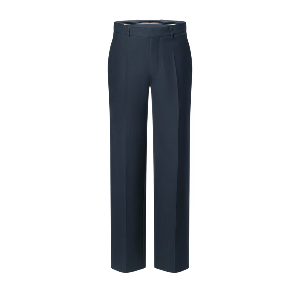 Casual Cotton-Silk Crepe Pants