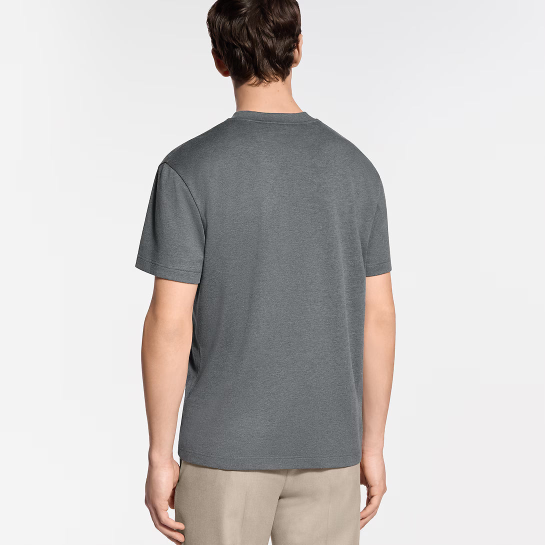 Cotton-Silk Short-Sleeved T-Shirt