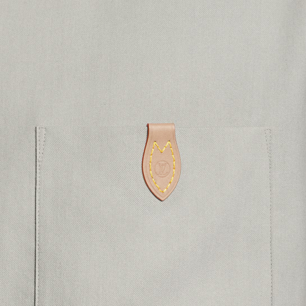 Short-Sleeved Silk, Cotton And Cashmere-Blend Open Collar Shirt