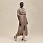 Mosaique drawstring long dress