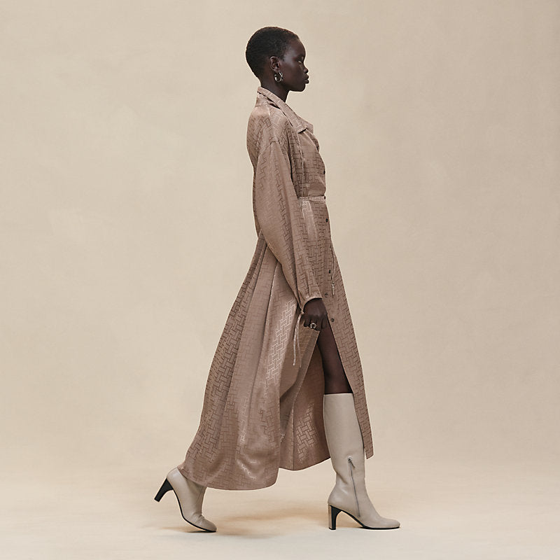 Mosaique drawstring long dress