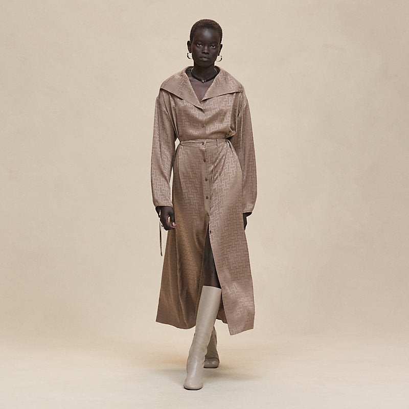 Mosaique drawstring long dress