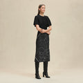 Palefroi Remix short-sleeve twillaine long dress