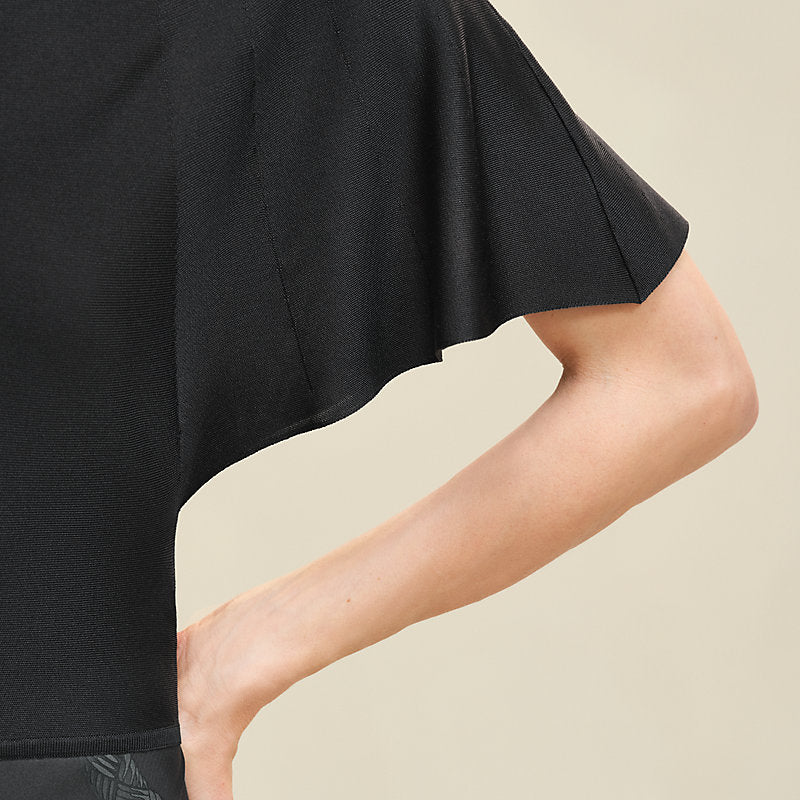 Palefroi Remix short-sleeve twillaine long dress