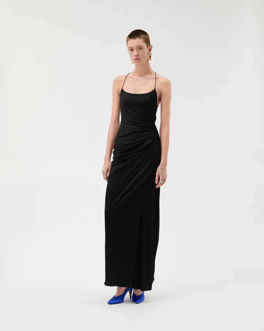 Versace Draped Viscose-Jersey Gown